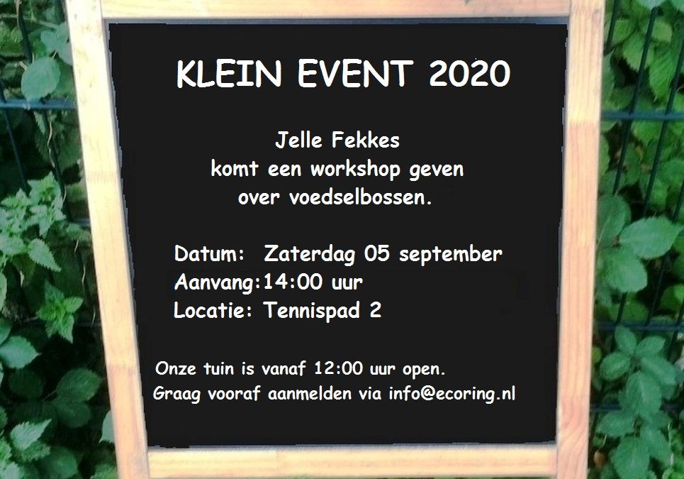 Aankomend klein event op ons land