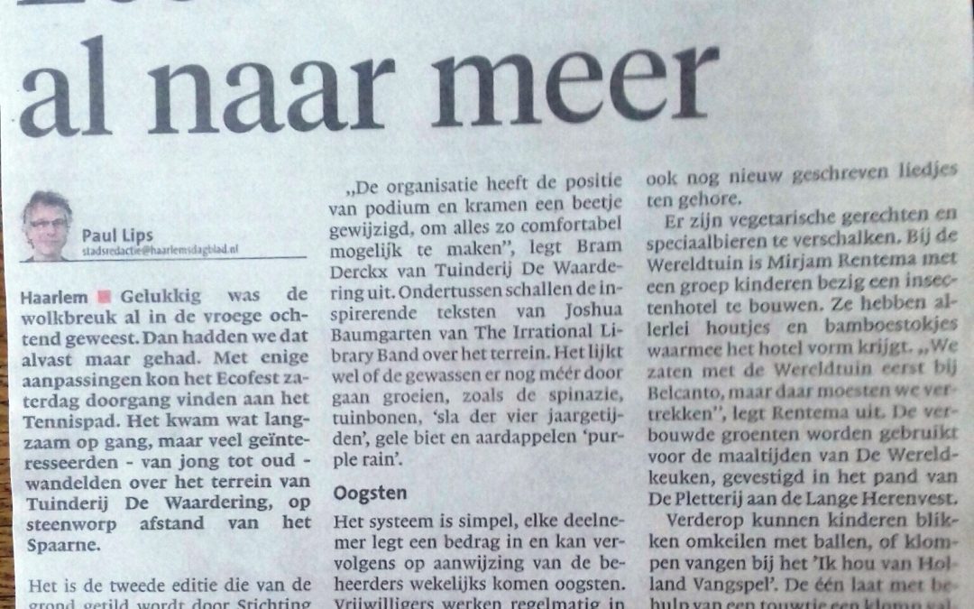 EcoFest 2019 smaakt naar meer!