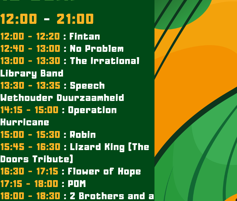 LINE-UP ECOFEST !