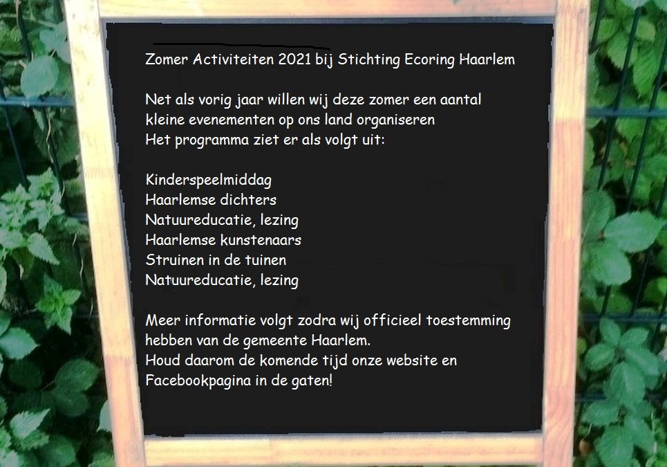 Zomeractiviteiten 2021 op ons land