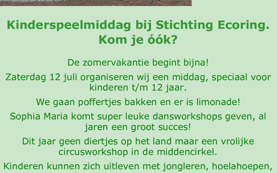 Het circus komt naar Ecoring!